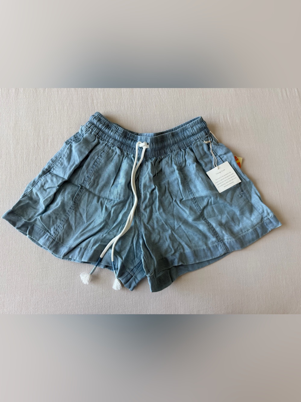 C&C California Light Blue Drawstring Shorts